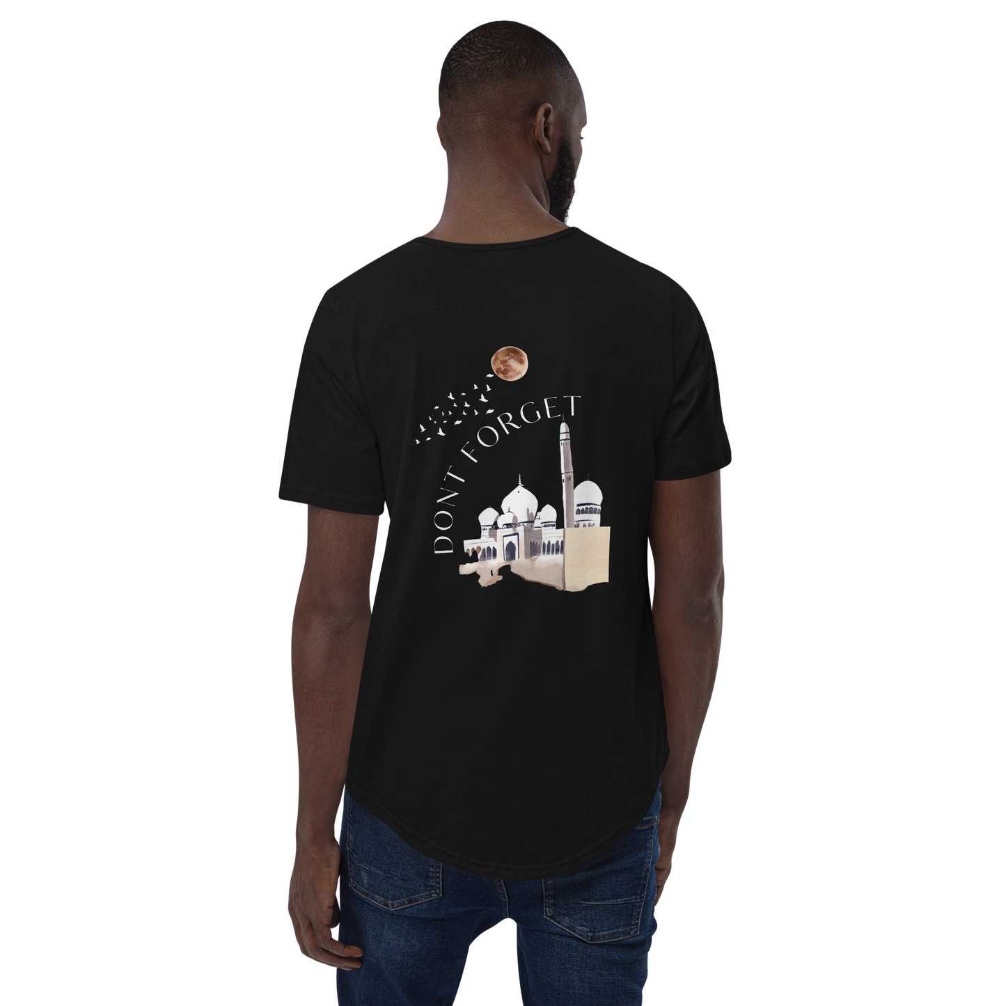 YEEZLAAM- Men's Curved Hem T-Shirt