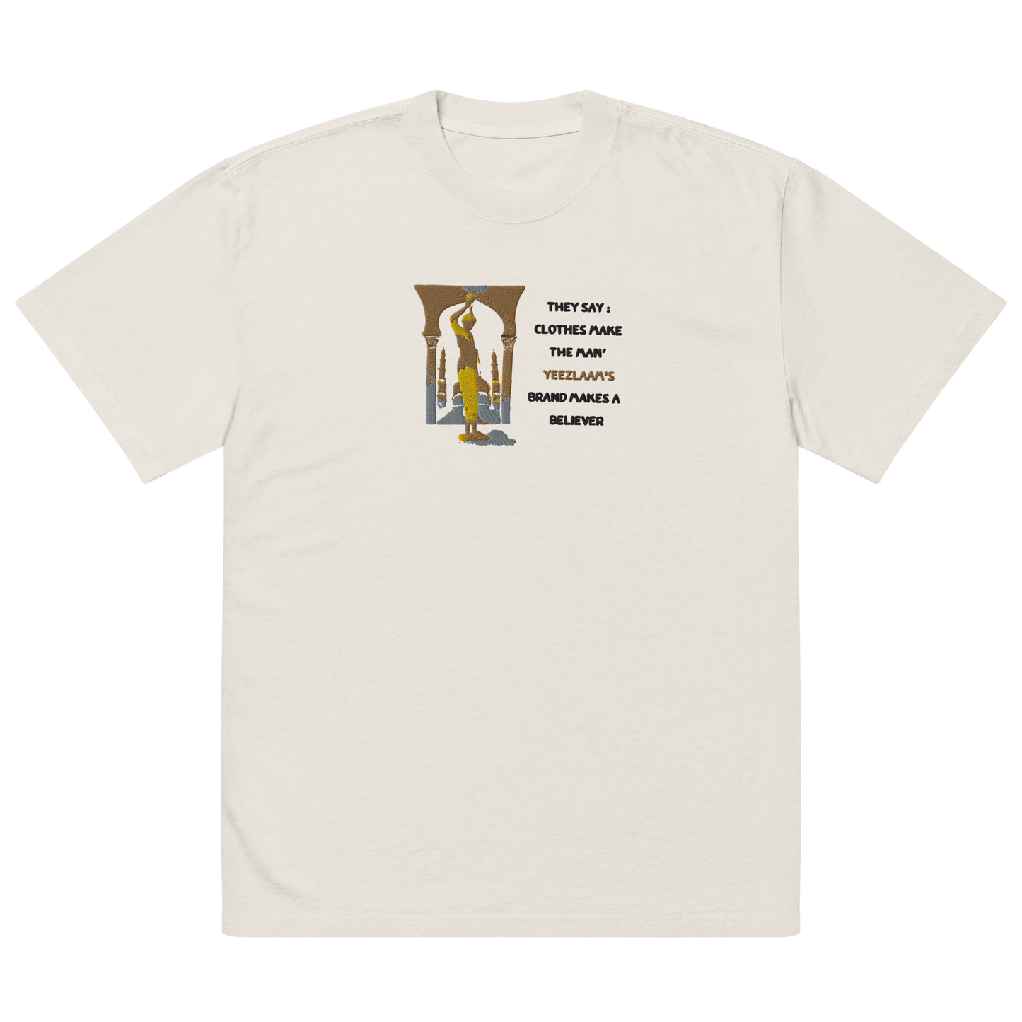 YEEZLAAM- oversized believer T